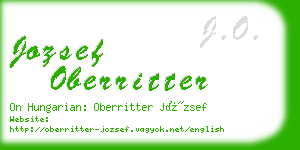 jozsef oberritter business card